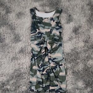Camouflage Sleeveless Dress